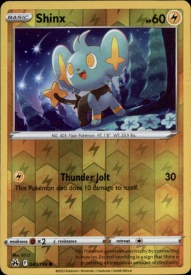 Shinx (40) Reverse Holo Common Crown Zenith 040/159 NM - Image 1 of 2