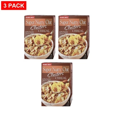 Cereal Trader Joe’s Super Nutty Oat Clusters 20 OZ - Paquete de 3 Foto 1 de 2