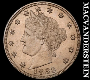 1883 Liberty Nickel - Super Choice Gem Brilliant Unc++++  Lustrous  #G853 - Picture 1 of 2