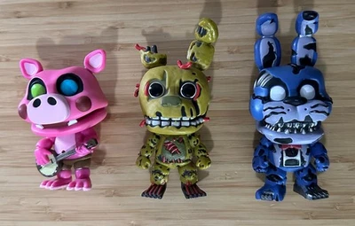 Funko Pop! LOTE Five Nights At Freddy's Springtrap (110) Nightmare Bonnie (215) Foto 1 de 4