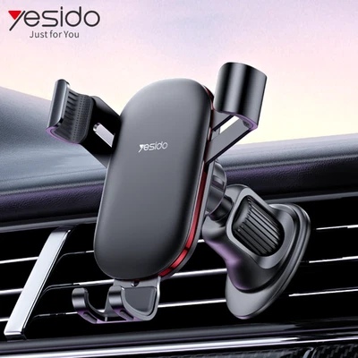 Handyhalterung Auto Lüftungsgitter Schwerkraftverriegelung Aluminium Universal - Bild 1 von 4