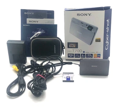 [QUASI NUOVO/BOX] Zoom ottico Sony Cyber-shot DSC-T700 GRIGIO 4.0x dal GIAPPONE - Immagine 1 di 4