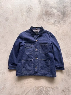 Vintage 60's Wrangler Denim Jean Chore Jacket Men's Size XL 46 Blanket Lined USA - Image 1 of 4