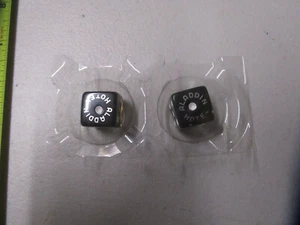 Las Vegas Aladdin Smoke Acrylic Transparent Souvenir Dice Pair - Picture 1 of 2