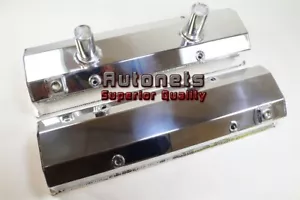 Small Block Chevy Polished Aluminum Fabricated 283-305-327-350-400 Circle Track - Picture 1 of 2