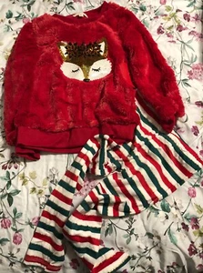 Girls Christmas Fox Oufit Size 6X NWT - Picture 1 of 1