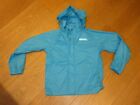 Mountain warehouse turquoise blue pakka kids coat foldaway hood, age 7 - 8 years