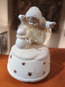 Dept 56 Snowbabies A Little Holiday Magic Music Box Plays Let It Snow Figurine