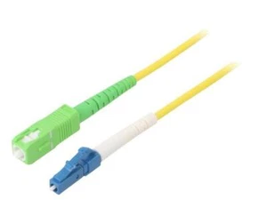 59652 câble patch fibre optique OS2 LC/UPC,SC/APC 10 m LSZH jaune application : LAN Goobay - Photo 1 sur 1