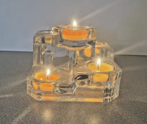 PartyLite Lead Crystal Castle 5 Tier Tealight Candle Holder - EXCELLENT (W-79) - Picture 1 of 7