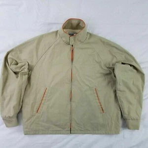 Vintage Swingster Jacke Herren Gr. XL hellbraun khaki mit orangenem Besatz - Bild 1 von 7