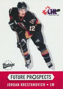 2000-01 UD Vintage #398 JORDAN KRESTANOVICH Rookie Card - Calgary Hitmen