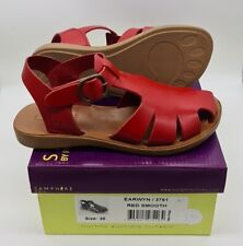 Samphere Red Leather Closed Toe Sandal UK 11.5 EU 30 Boys Girls NEW Earwyn
