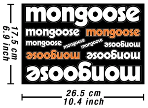 Mongoose Decals Stickers Bicycle Vinyl Autocollant Aufkleber Adesivi /679 - Picture 1 of 2