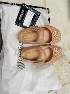 New Mini Melissa Mini Ballet Flat Mary Jane Toddler Girl size 5 light pink matte - Picture 1 of 9