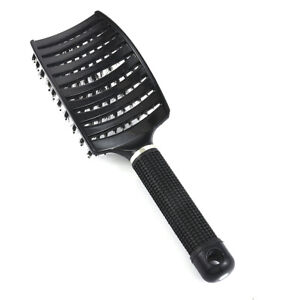 Hair Comb Massage Abody Scalp Detangle Hairbrush Nylon Brush Wet Bristle Tool US
