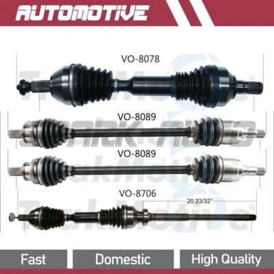 Conjunto de eje articulado eje CV delantero trasero TrakMotive para Volvo XC60 2010 2011 2012 Foto 1 de 4