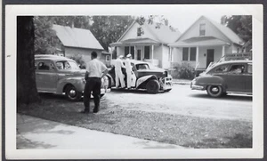 DESFILE DE AUTOS DE CARRERAS DE PISTA DE DIR 1940 Marina Marineros DE COLECCIÓN FOTO INSTANTÁNEA ORIGINAL - Imagen 1 de 1