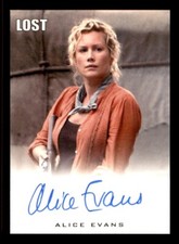 2010 Rittenhouse Lost: Archives Alice Evans Authentic Autograph Card 