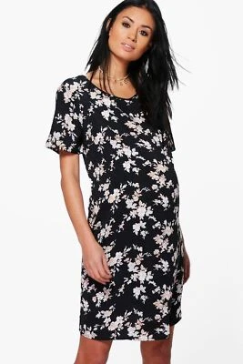 NEW NWT Boohoo Maternity Lauren Floral Shift Dress Sz 8 US, 12 UK - Image 1 of 4