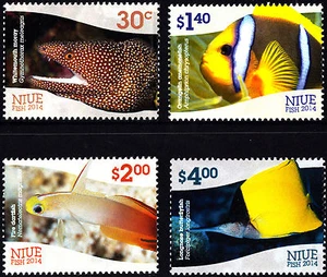 Niue 2014 Fish Complete Set of Stamps, MNH - Picture 1 of 1