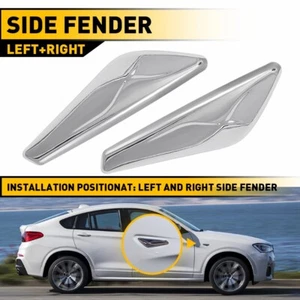 Set of 2 Fender Turn Signal Marker Light L & R Fit 2015-2017 BMW X3 X4 F25 F26 - Bild 1 von 16