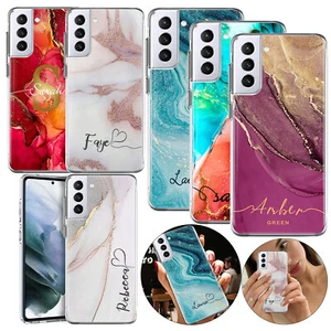 Marble Personalized Case For Samsung Galaxy A35 A16 A56 S23 S24 Slim Phone Cover - Picture 1 of 84