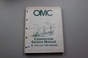1985 OMC 65 100 155 Commercial Service Repair Manual FACTORY OEM 507449-D - Picture 1 of 2