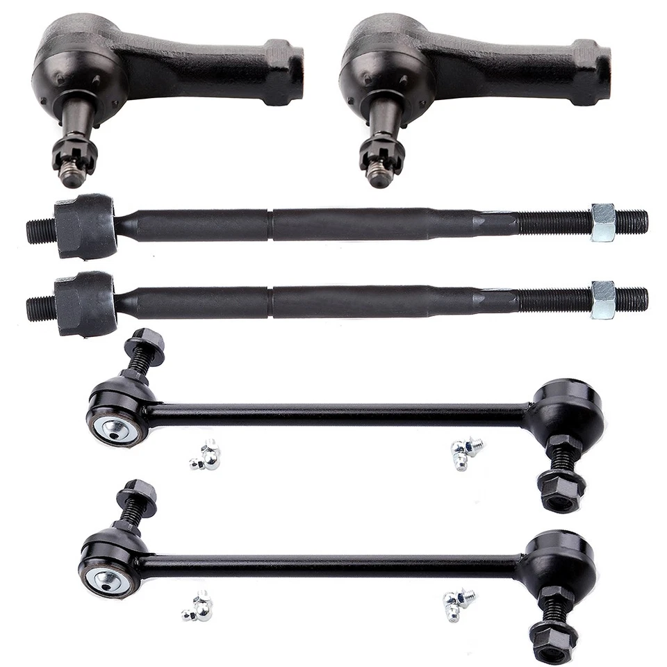 6 peças para Chevy Cobalt HHR Pontiac Pursuit 2005-2011 extremidades de haste de amarração frontal barras oscilantes - Imagem 1 de 1