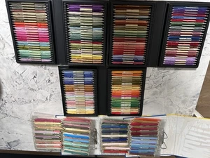 315 DMC Embroidery Threads In 3 Storage Boxes & 2 Files Various Colours Lot - Picture 1 of 18