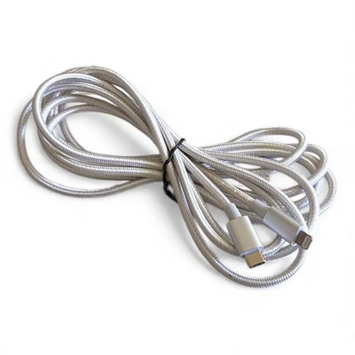 Anker 10FT 3M USBC to Lightning Cable Silver Braided MFI Certified Fast Charger - Image 1 of 4