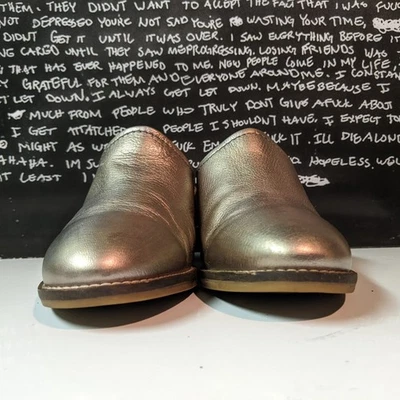 Hush Puppies Mujer Talla 8 M Hannah Mules Dorado Metálico  Foto 1 de 4