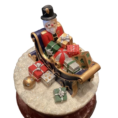 Vela de Navidad Topper Cascanueces Trineo 2000 Vintage Our America Yankee Candle Foto 1 de 4