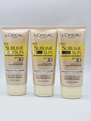 3  Pack - LOreal Sublime Sun Advanced Sunscreen SPF 30 Lotion, 3 oz  - Image 1 of 4