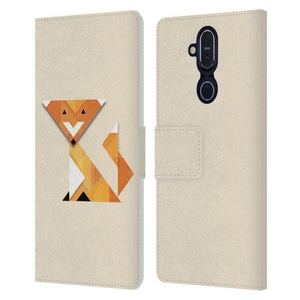 OFFICIAL ALYN SPILLER ABSTRACT TRIANIMALS LEATHER BOOK CASE FOR NOKIA PHONES - Picture 1 of 9