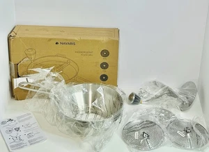 Navaris Food Mill - Mulino per alimenti in acciaio inox 1,26 quarti con manovella - Foto 1 di 5