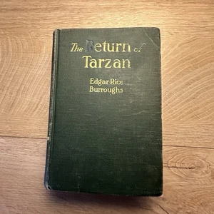The Return of Tarzan Hardcover Book by Edgar Rice Burroughs 1915 - Imagen 1 de 7