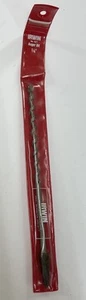 Vintage Irwin 1/4" Auger Bit No. 62T For Use with Hand Brace New Old Stock - Imagen 1 de 3
