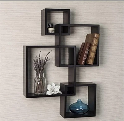 Danya B. Cubo de intersección flotante de montaje en pared decorativo estante de pared Foto 1 de 2