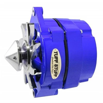 Tuff Stuff Blue 100A 1-Wire Alternator GM V-Belt Pulley - Image 1 of 4