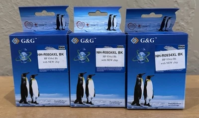 Tinta G & G NH-R0934XL BK HP 934XL BK con chip nuevo Foto 1 de 4