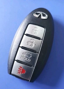 OEM INFINITI Smart Key 4 Button Remote KR5SWK48903 5WK49608 - KEY IS CUT - Picture 1 of 3