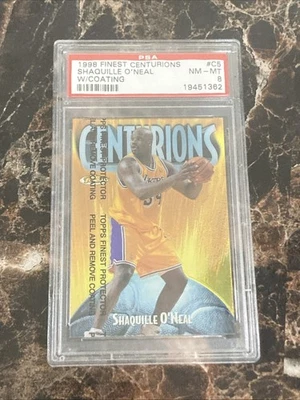 PSA 8 Shaquille O'Neal 1998-99 Topps Finest Centurions LOW POP Graded Card - Image 1 of 4