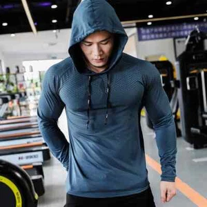 Mens Fitness Tracksuit Running Sport Hoodie Gym Joggers Hooded Outdoor Clothing - Picture 1 of 24