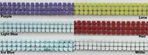 5/8" Iron-on 3 Row Pave Nailhead Trim - 10 Yards - Many Colors Available! - Picture 1 of 13