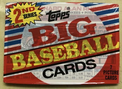 1988 Topps Big Baseball 2nd Series Pack Rick Rhoden Yankees Showing Top Front Foto 1 de 2