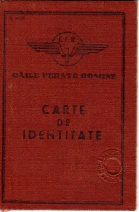 Rumänien, 1957, Rumänische Eisenbahn CFR Personalausweis - Bild 1 von 4