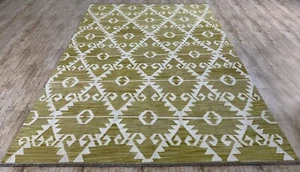 Alfombra de lana oriental Kilim afgana/turca hecha a mano vintage 298 x 200 CM - Imagen 1 de 9