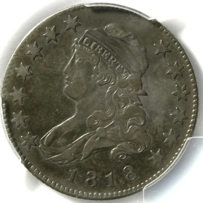 🌚😍🌚😍❤️🤍💙PCGS VF35 1818 CAPPED BUST QUARTER  - Image 1 of 3