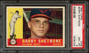 BB - 1960 Topps - #348 - Barry Shetrone - PSA 8 - NM-MT